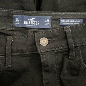 Black Ripped Hollister Jeans